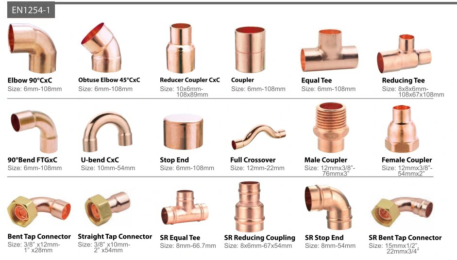 Refrigeration Tee of Copper Equal Air Conditioning Pipe Fittings From China Manufacture