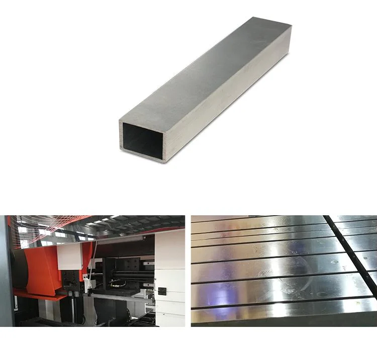 Square 6063 T5 Aluminium Extrusion Hollow Profiles Tubing / Pipe