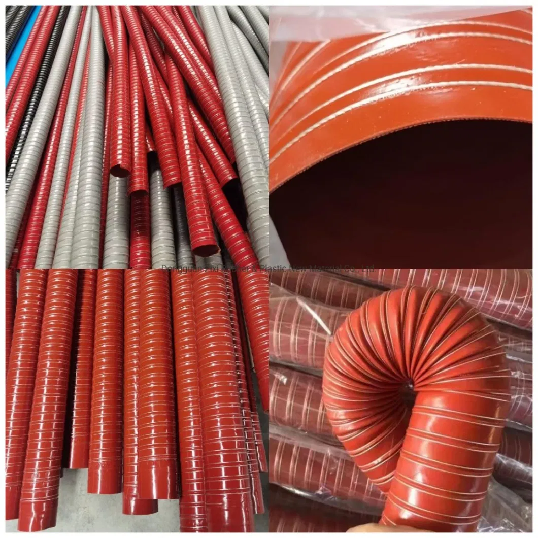 Flexible Exhaust Pipe 1.5 Inch High Pressure Reinforced Silicone Coated Fiberglass Pipe