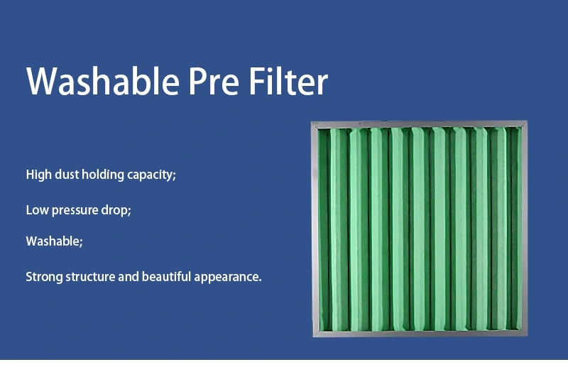 Hot Selling Washable Plank Pre Filter Synthetic Fiber Filter Media Industrial Filter for Air Conditioning Ventilation Systems and Dust Removal Systems