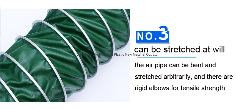 Motorcycle Fiberglass Silicone Coating Heat Resistant Ventilation Flexible Exhaust Pipe