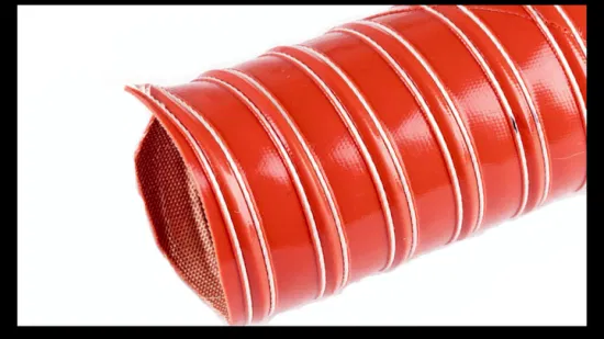 tuyau flexible de fil à hautes températures de produits flexibles de fibre de verre de tuyau d'échappement de 4m